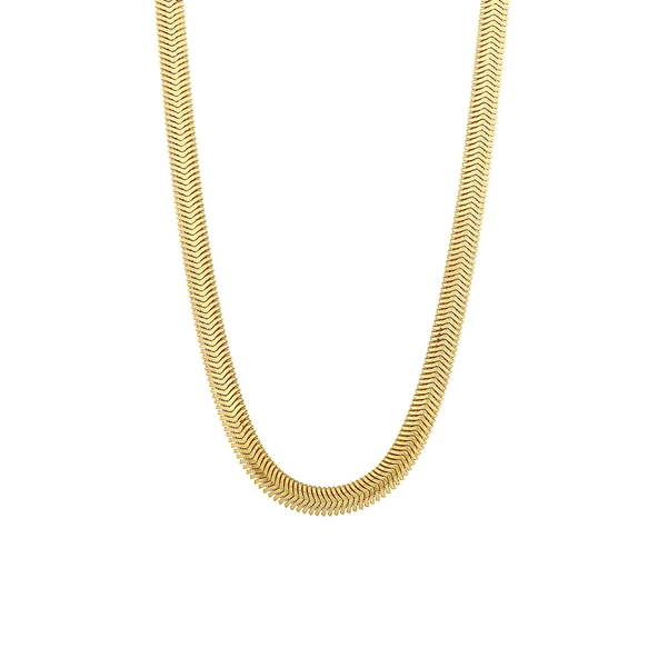 AgaKulche İtalyan Ezme Balık Sırtı 2,5 mm Altın Zincir ürün görseli