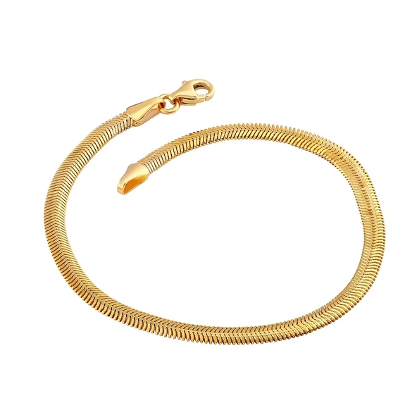 AgaKulche İtalyan Ezme Balık Sırtı 2 mm Altın Bileklik - 2