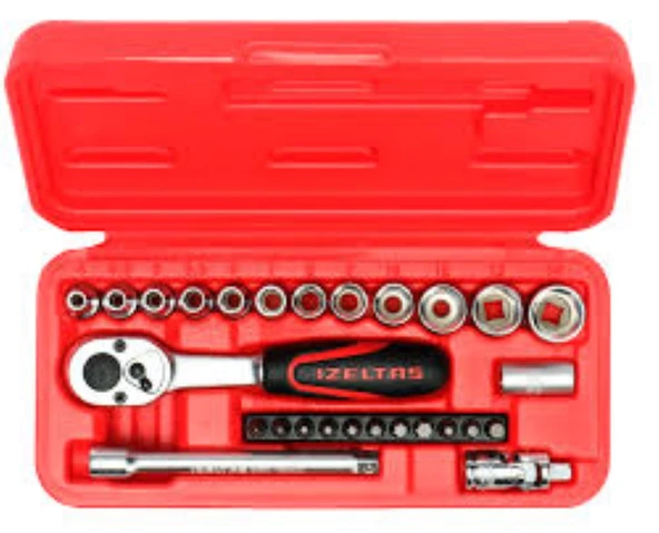 İZELTAŞ 1/4 LOKMA ANAHTAR BITS SETİ 27 PARÇA