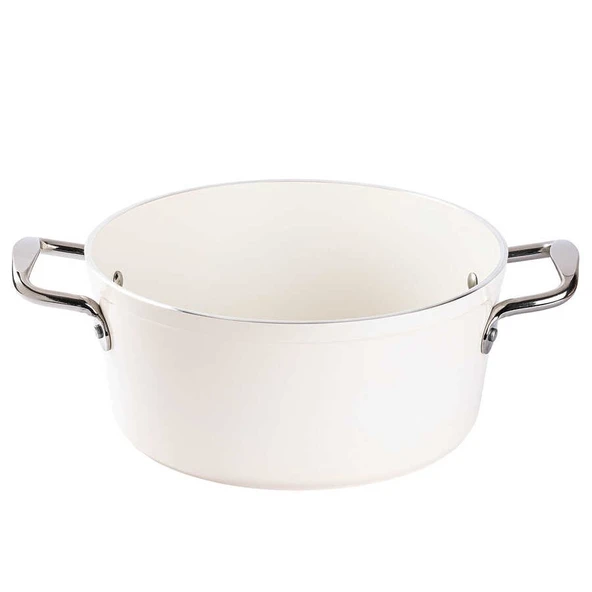 Tantitoni Hercul Deluxe Krem Seramik 8 Prç.Tencere Seti - 3