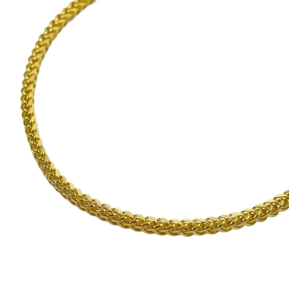 AgaKulche Kare Palmiye 2,3 mm Altın Bileklik - 2