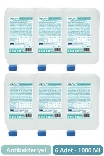 Fomy 1000 ml Antibakteriyel Köpük Sabun Kartuşu 6 Adet - 1