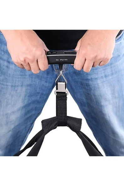 50 kg Çanta Bavul EL Tartısı Dijital Askılı El Bagaj Bavul Seyahat Çantası Tartısı Kurban Kantarı - 4