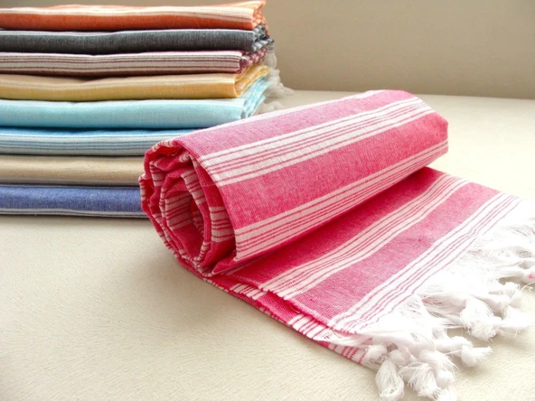 GRVTANIUM %80 Pamuk 175x96cm Peştemal Püsküllü Banyo,Plaj,Hamam Havlusu M1 - 11