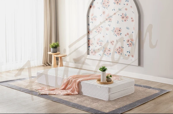 HÜZZAM 80x200 Ikea Divan Hemnes Uyumlu. Katlanır Ortopedik Sünger Yatak. 160x200x12 Cm - 2