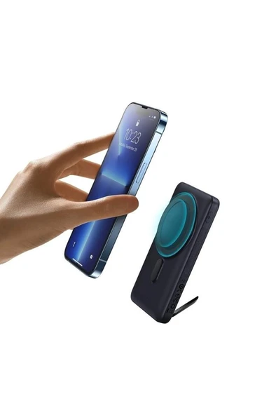 Baseus Blg Overseas 20w 10.000 Mah Stant Özellikli Kablosuz Şarjlı Powerbank Mavi KycShp 471408 Teşhir - 7