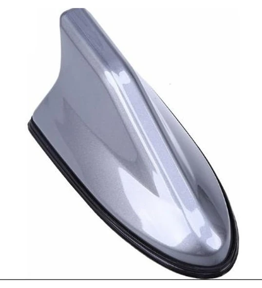 Trax Uyumlu Gümüş Gri (Silikonlu) Shark Balina Anten
