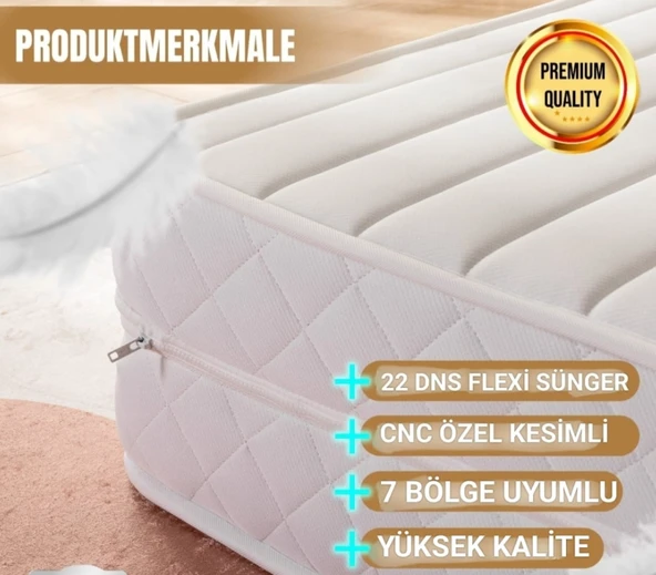 HÜZZAM 160X200X12 Ikea Divan Uyumlu Hemnes FERMUARLI Full Ortopedik Katlanır Yatak
