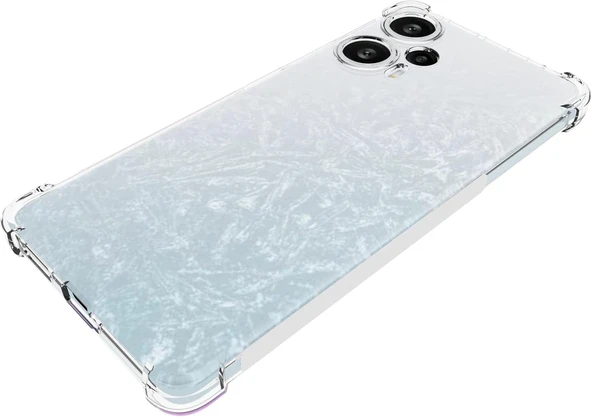Xiaomi Poco F5 Uyumlu Darbe Önleyici Sararmaya Dayanıklı Airbag Korumalı Ultra Slim TPU Şeffaf Silikon Kılıf - 5