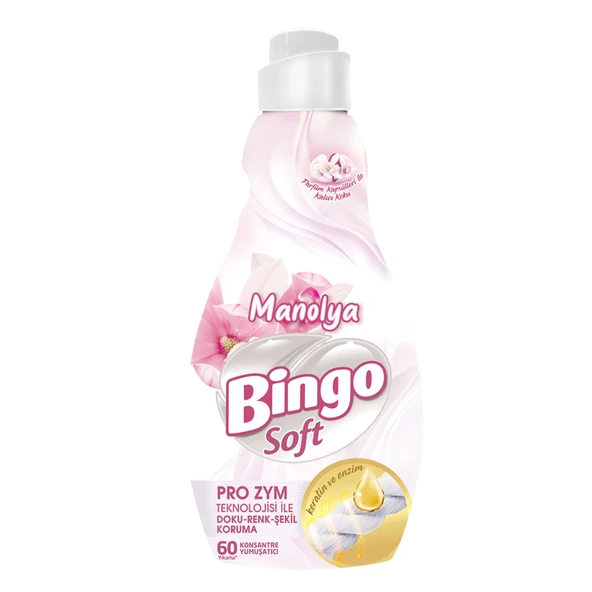 Bingo Soft Manolya Konsantre Çamaşır Yumuşatıcısı 1440 Ml