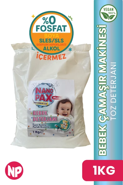 BEBEK ÇAMAŞIR MAKİNESİ TOZ DETERJANI 1 KG