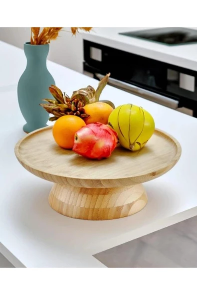 NATURA BAMBU AYAKLI SERVİS 28X10 CM - 2