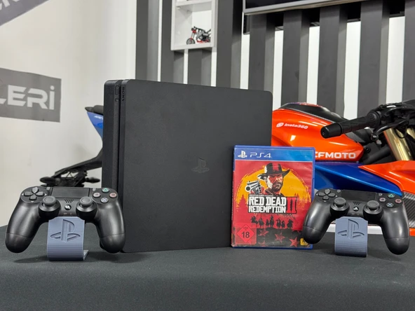 PlayStation 4 Slim 1TB Çift Kol + Red Dead Redemption 2 (RDR 2) Oyun CD’si (İKİNCİ EL) - 2