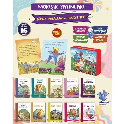 Dünya Masalları 2 Dizisi 1.Sınıflara 10 Kitap Morışık