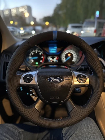 Ford Focus 3 Araca Özel Direksiyon Kılıfı Uyumlu AÇIKLAMAYI OKUYUNUZ ürün görseli