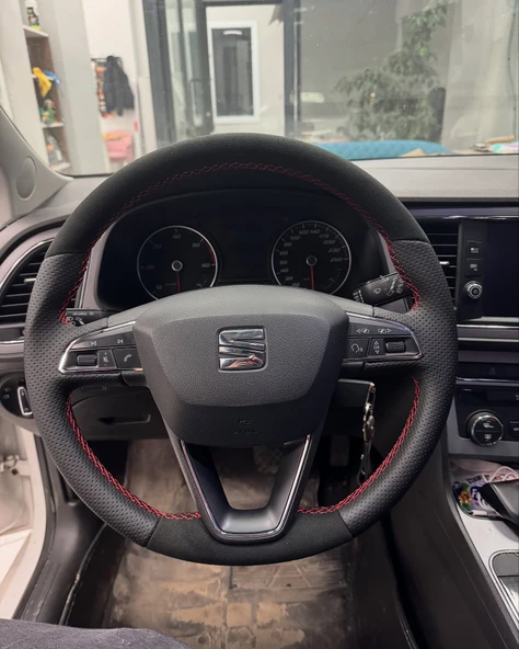 Seat ibiza style Araca Özel Direksiyon Kılıfı Uyumlu AÇIKLAMAYI OKUYUNUZ ürün görseli