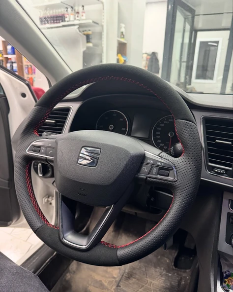 Seat ibiza style Araca Özel Direksiyon Kılıfı Uyumlu AÇIKLAMAYI OKUYUNUZ - Resim 2