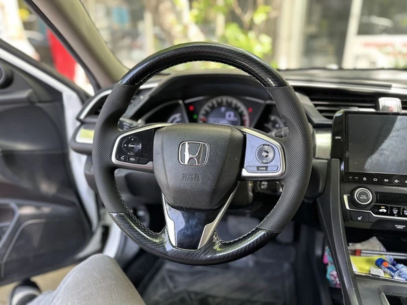 Honda Civic Fc5 Araca Özel Direksiyon Kılıfı ORJİNAL DERİSİ SÖKÜLEREK YAPILACAKTIR - Resim 2