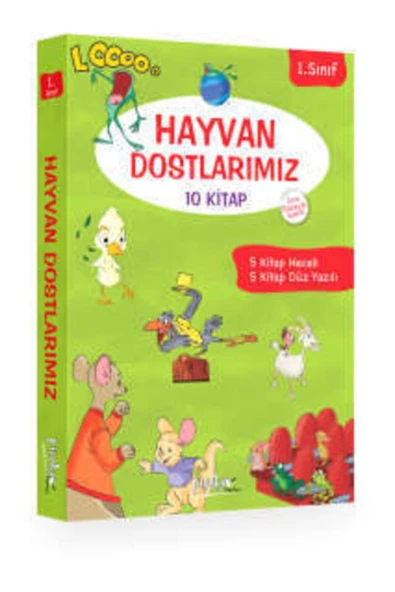 1.Sınıf Hayvan Dostlarimiz 10 Kitap Set Pinokyo Yayın