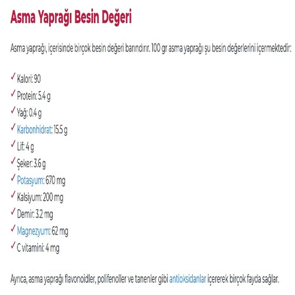 Atça/Demirhan Köyü Sultaniye Salamura Asma Yaprak Yeni Mahsul 5 kg Bidonda - 4