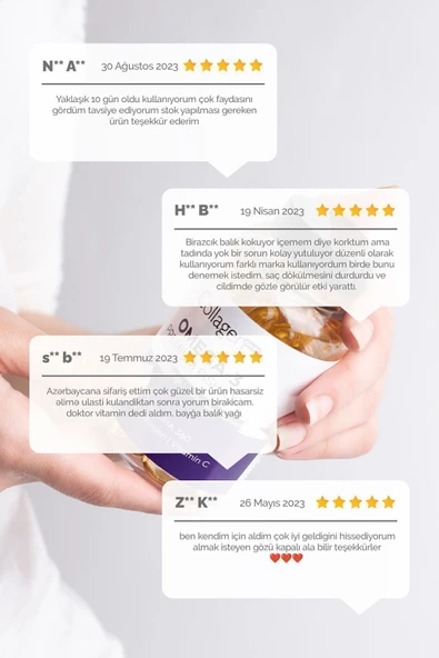 Omega-3 Premium Fish Oil 90 Adet X 1000mg, Balık Yağı, Kolajen & Vitamin C - 5