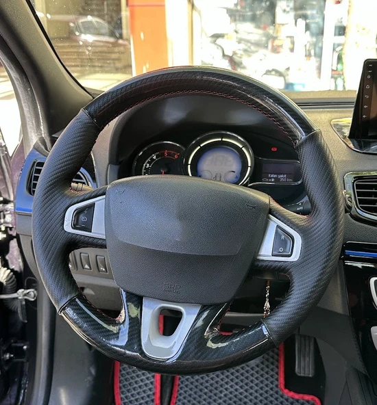 Renault Fluence Megane 3 Scenic Araca Özel Direksiyon Kılıfı Uyumlu AÇIKLAMAYI OKUYUNUZ - Resim 2
