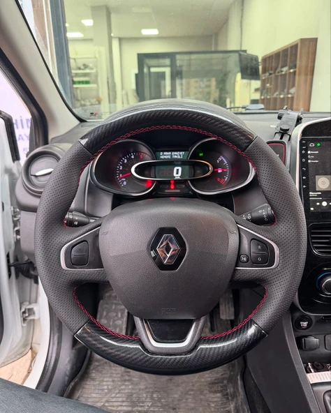 Renault Clio 4 FAZ 2 Araca Özel Direksiyon Kılıfı Uyumlu AÇIKLAMAYI OKUYUNUZ ürün görseli