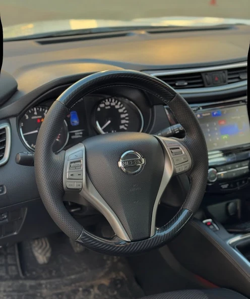 Nissan Qashqai 2014-2016 Araca Özel Direksiyon Kılıfı Uyumlu AÇIKLAMAYI OKUYUNUZ - Resim 2