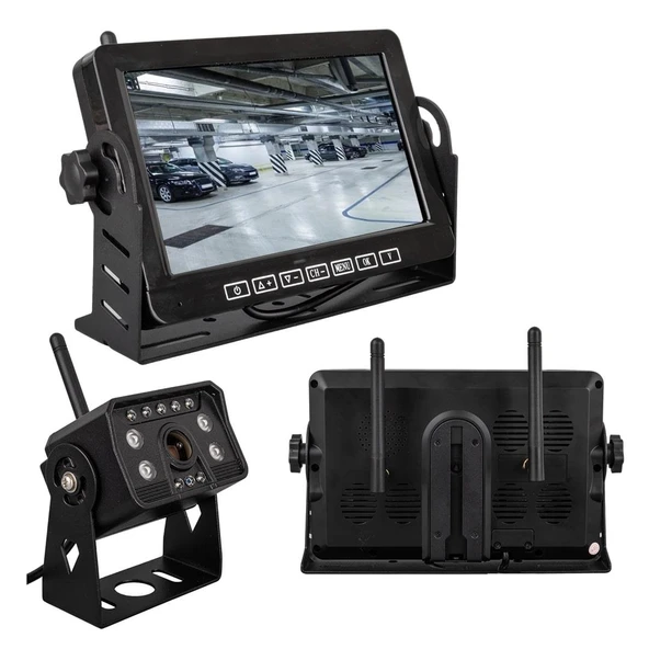 Ayt Powermaster DVR T70-F19 Kablosuz Araç Oto Kamera ve Monitör Seti Geri Arka Görüş Kamerası