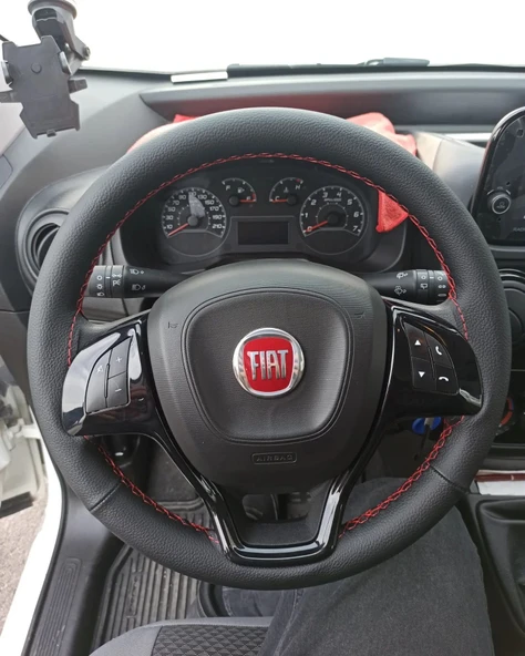 FİAT FİORİNO DOBLO 11 cm ÜNİVERSAL DİKMELİ DİREKSİYON KILIFI (DERİSİZ SİMİT İÇİN) ürün görseli