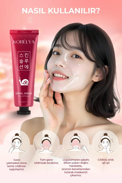 Soyulabilir Salyangoz Maskesi - Peelable Snail Mask 50 ml - 2