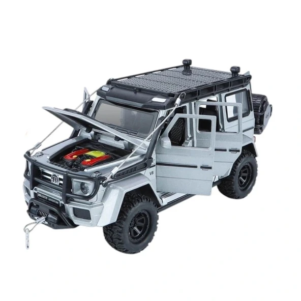 Nessiworld XHD-B2421 -Vardem 1:24 Çek Bırak Işıklı ve Sesli Model Off Road Metal 1:24 - Resim 2