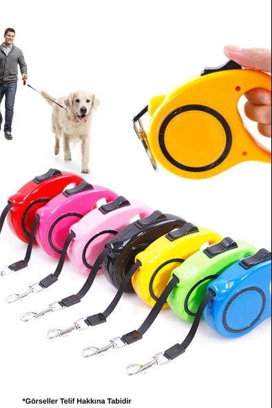 Makaralı Otomatik Köpek Tasması 3 Metre ürün görseli 1
