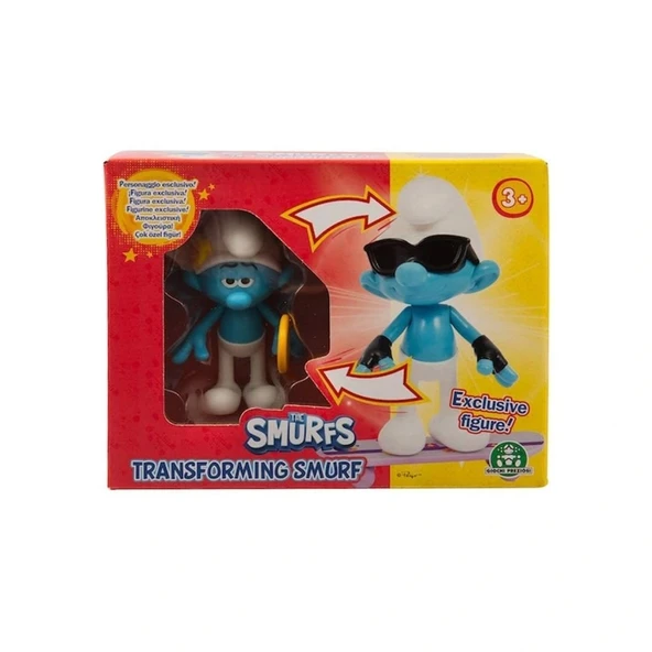 Nessiworld  PUF23000 Şirinler Dönüşen 10 cm Figür