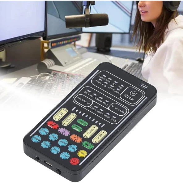 Ayt Powermaster PM-26645 Çok Fonksiyonlu Taşınabilir Ses Değiştirici 8 Farklı Ses Özellikli Mikrofon Ses Değiştirme - 3