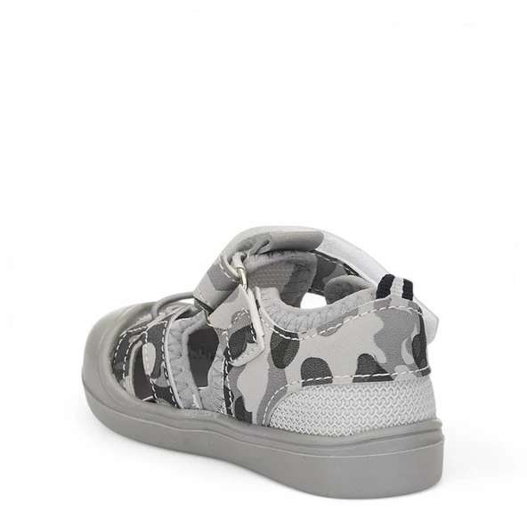 Papuçcity Arzen 03218 Ortopedik Erkek Çocuk Bebe İlk Adım Sandalet Ayakkabı - Resim 3