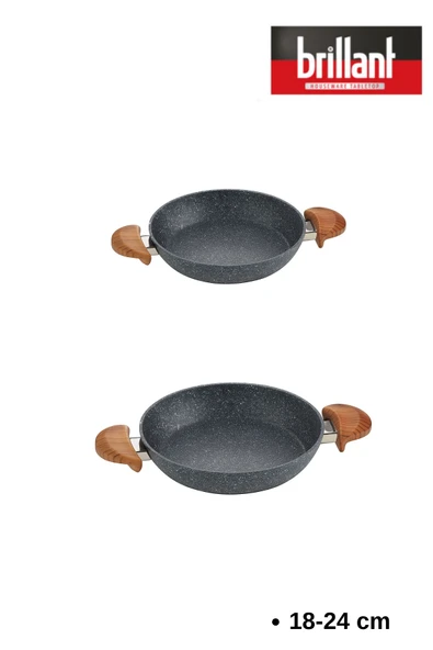 Alpha Bio Granit  2'li Sahan Seti 18- 24 cm - 2