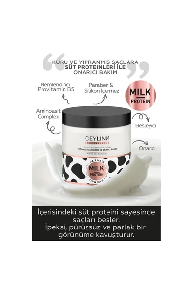 Ceylinn Milk Protein Saç Maskesi 500 Ml. X 2 Adet - 4