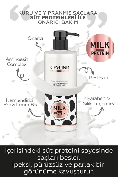 Ceylinn Yoğun Nemlendirme Milk Protein Şampuan 500 Ml..- - 3