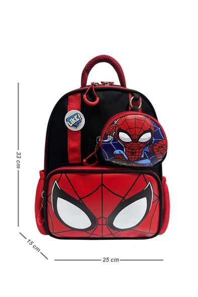 Anaokulu Sırt Çantası Spiderman Benzeri Erkek Çocuk Kreş Çantası 33*25 Cm Ortopedik Örümcek Adam - 2