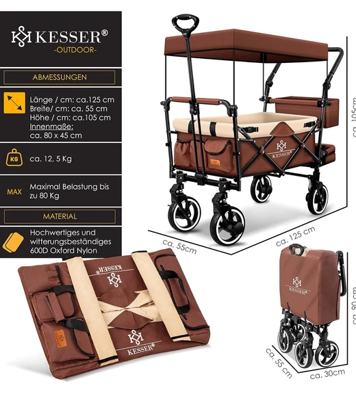 Vagon Bebek Arabası 80 Kg - 6