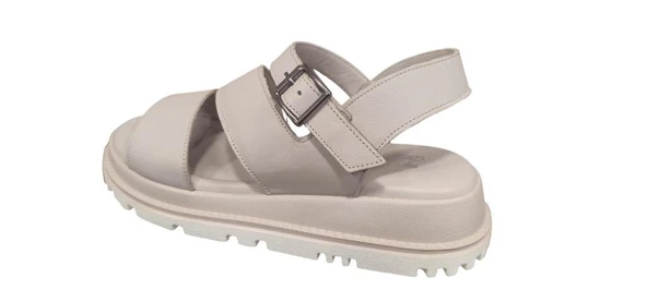 VENÜS 25470015Y KALIN TABAN ORTOPEDİK DERİ KADIN SANDALET - Resim 11