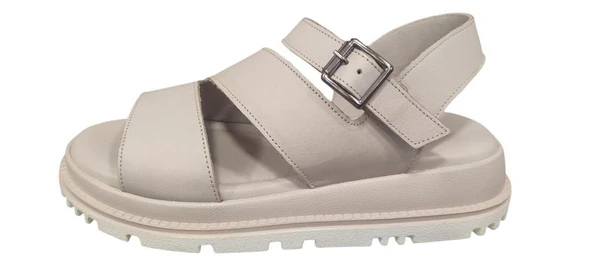 VENÜS 25470015Y KALIN TABAN ORTOPEDİK DERİ KADIN SANDALET - Resim 8