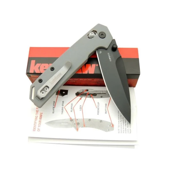 Kershaw Çakı Iridium - Gri D2 Çelik - Resim 2