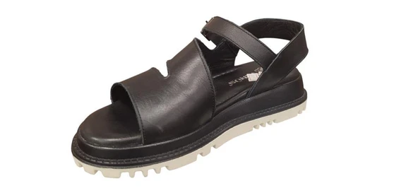 VENÜS 25470015Y KALIN TABAN ORTOPEDİK DERİ KADIN SANDALET - Resim 4