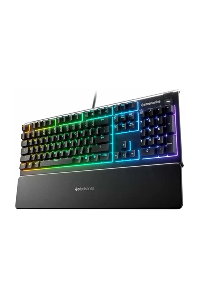 Apex 3 Gaming Klavye - Sessiz Switch - Ip32 Sıvı Dayanıklılık - Bilek Desteği - Türkçe Q