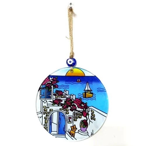 Kedili Hayal Evi 15 Santimetre Füzyon Cam Duvar Dekoru - 2