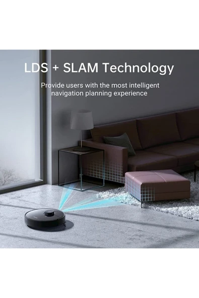 Bot D9 Max Robot Süpürge Vakum Ve Paspas Robot Süpürge - Resim 6