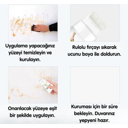 Küçük Duvar Tamir Rötuş Boyası - 3