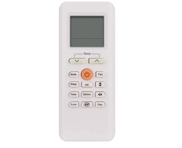 Midea Type:RG70C/BGEF İle Uyumlu Klima Kumandası